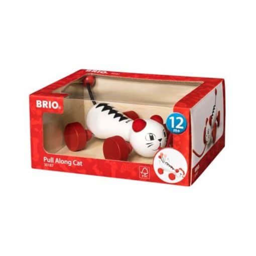 Brio kissa vedettävä 30187 puulelu - Image 4