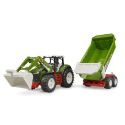Bruder Roadmax traktori kärry ja kauha