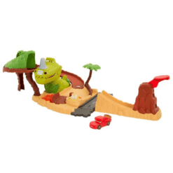 Pystyykö salama mcqueen hyppäämään dinosauruksen yli?!