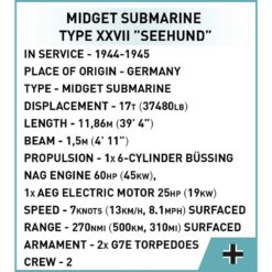 Cobi Sukellusvene U-Boat Xxvii Seehund