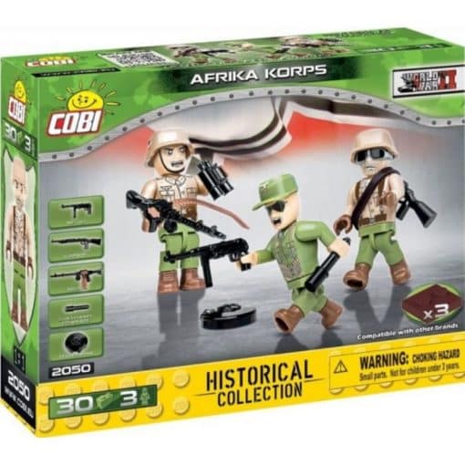 Cobi sotilaat 3 kpl Afrika Korps