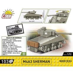 Cobi tankki 172 m4a3 sherman 3089