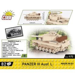 Cobi tankki 172 panzer iii ausf. l 3090