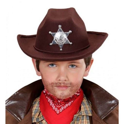 Cowboy-hattu ruskea