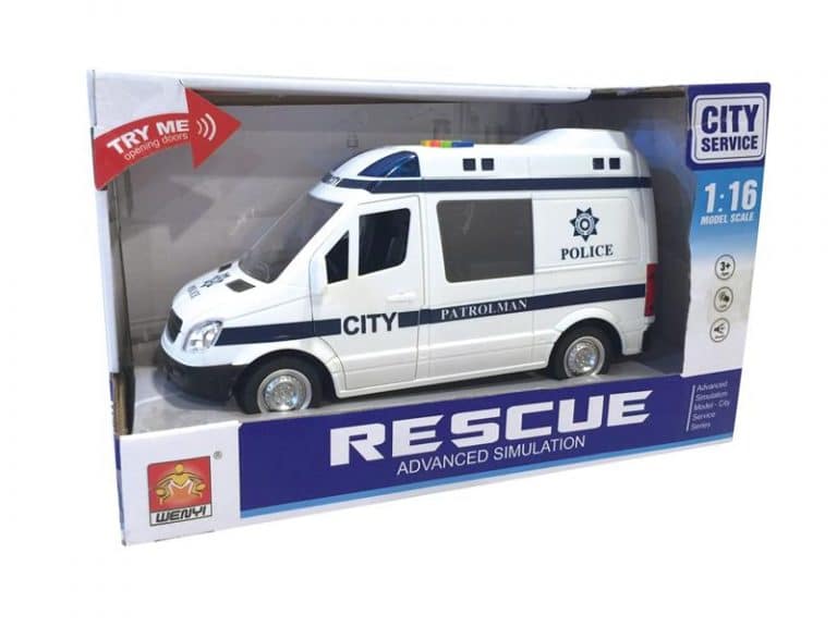 Poliisiauto 21 cm, ääni ja valo - Image 2