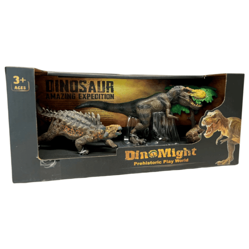 dino might box trex ja ankylosaurus