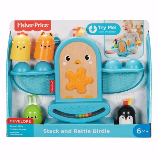fisher price stack and rattle birdie box