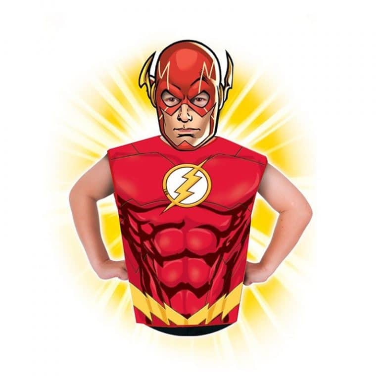 Lasten naamiaisasu Flash-liivi ja maski