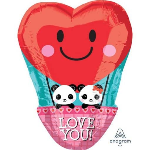 Foliopallo Love you panda 33x43 cm