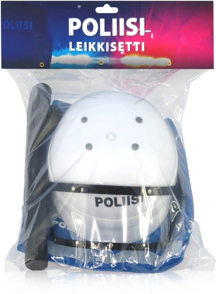 Lasten naamiaisasu Poliisin kypärä ja liivi - Image 2