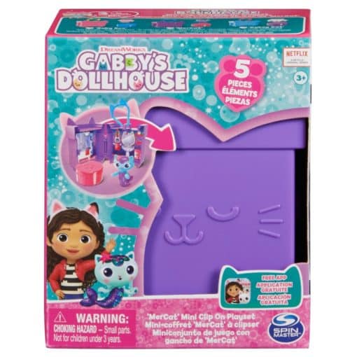 keltainen Gabby's Dollhouse DJ Catnip Mini Clip On -leikkisetti