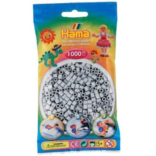 Hama helmet 1000 kpl harmaa helmi Midi