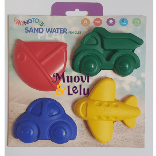 Hiekkamuotit 4 kpl ajoneuvot VikingToys erilaisia - Image 4