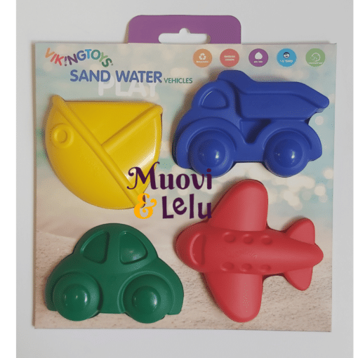 Hiekkamuotit 4 kpl ajoneuvot VikingToys erilaisia - Image 3