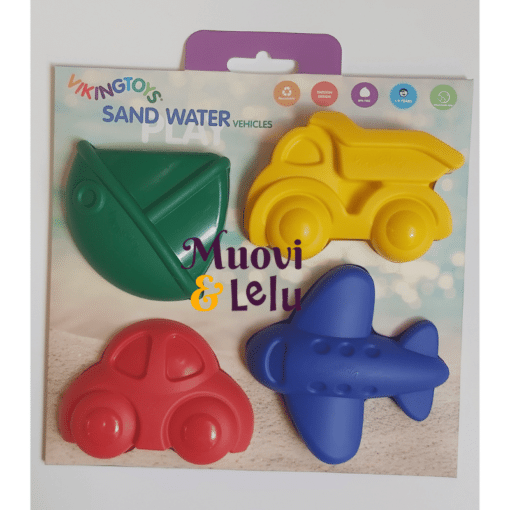 Hiekkamuotit 4 kpl ajoneuvot VikingToys erilaisia - Image 2