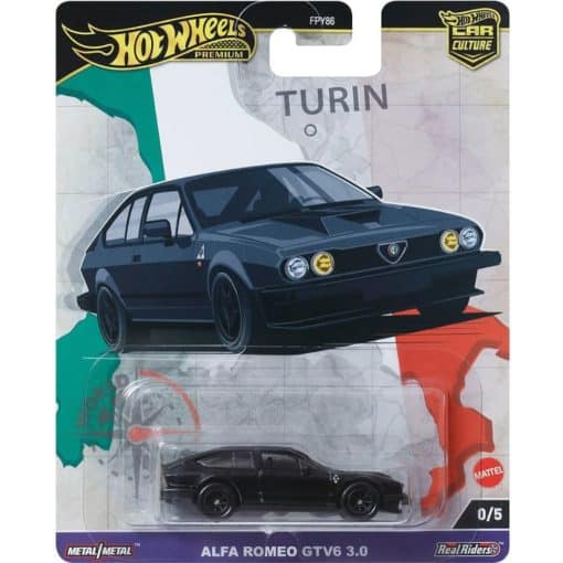 Hot Wheels Culture Alfa Romeo GTV6 3.0 musta