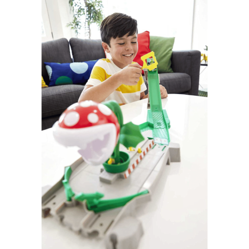 hot wheels mario kart piranha set play