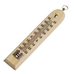 Huonelämpömittari puinen Taito 16 cm