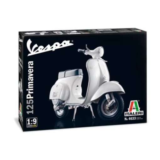 Italeri Vespa 125 Primavera skootteri 1:9 koottava pienoismalli