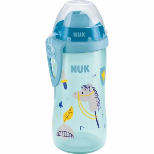 Juomapullo pillillä Nuk Flexi Cup 300 ml sininen