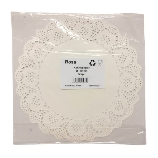 Kakkupaperi Ø 30 cm 5 kpl Rosa