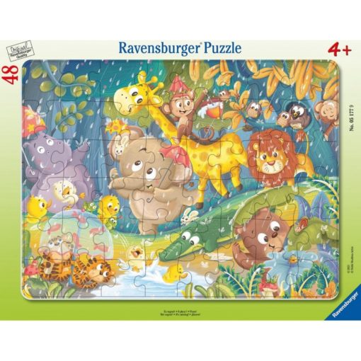 Palapeli 48 palaa kehys viidakon eläimet Ravensburger