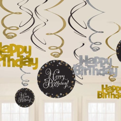 Kierrekoriste Happy Birthday 12 osaa