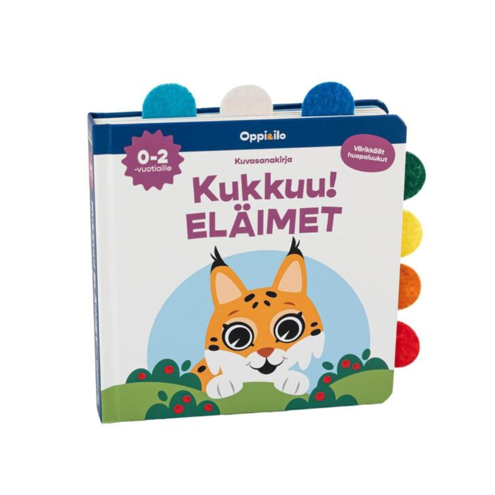 Kukkuu! Eläimet Oppi & ilo huopalappukirja (1)