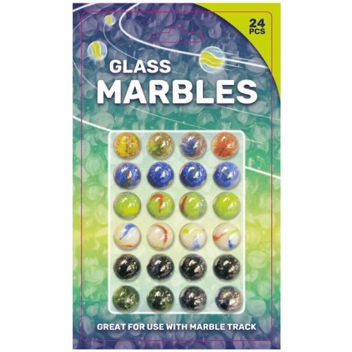 Kuulapussi 24 kpl marmorikuula erilaisia
