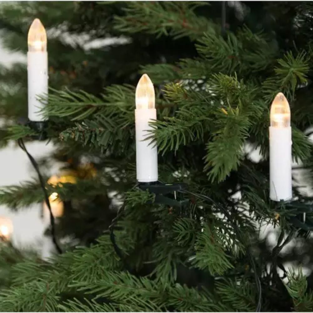 LED-kuusenkynttilät 25 kpl Finnlumor – sisä- ja ulkokäyttöön