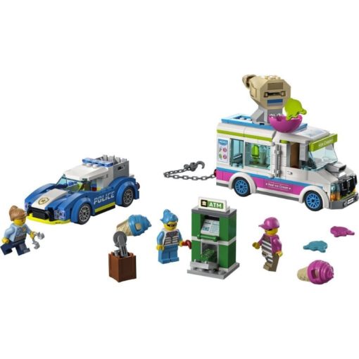 LEGO City 60314 Poliisin takaa-ajama jäätelöauto - Image 3