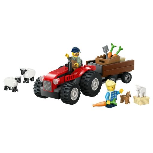 LEGO City 60461 Maatilan punainen traktori,peräkärry ja lampaat