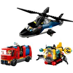 LEGO City 60462 Helikopteri, Paloauto ja Sukellusvene