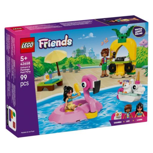 LEGO Friends 42658 Allasbileet yksisarvinen ja flamingo