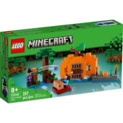 Tällä LEGO Minecraft 21248 Kurpitsatilan Kurpitsantäyteisellä leikit odottavat Minecraft®-pelaajia LEGO® Minecraft Kurpitsatila (21248) setissä.