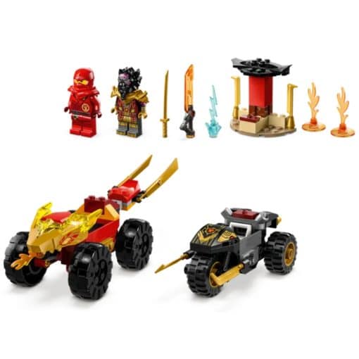 LEGO Ninjago 71789 Kain ja Rasin auto- ja motskaritaistelu