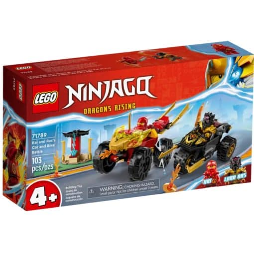 LEGO Ninjago 71789 Kain ja Rasin auto- ja motskaritaistelu