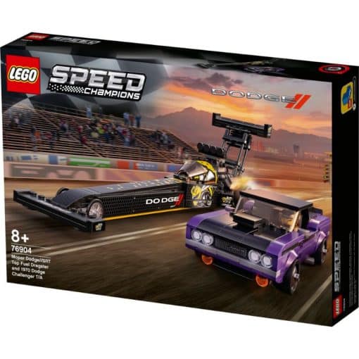 LEGO Speed 76904 Mopar Dodge//SRT Top Fuel Dragster ja 1970 Dodge Challenger T/A
