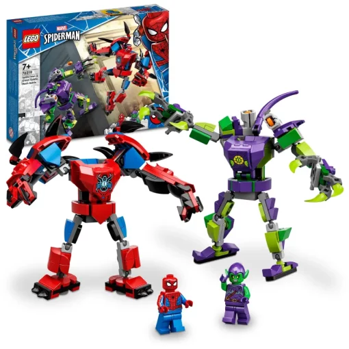 LEGO Superheroes 76219 Spider-Manin ja Vihreän Menninkäisen robotaistelu