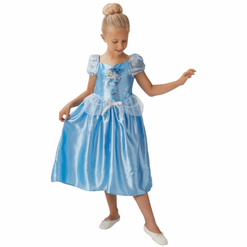 Lasten naamiaisasu prinsessa mekko Tuhkimo 104 cm