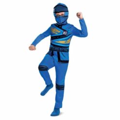 Lasten naamiasasu Ninjago Jay puku sininen M 7-8 v