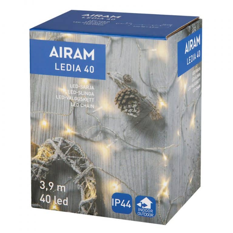 Led Ledia 40 kirkas johto 3.9 m Airam