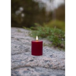 Led-kynttilä 10 cm punainen Flamme Paula