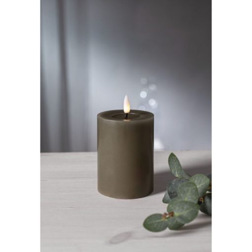 Led-kynttilä 12,5 cm ruskea Flamme Flow