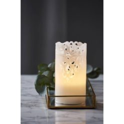 Led-kynttilä 15 cm valkoinen Clary