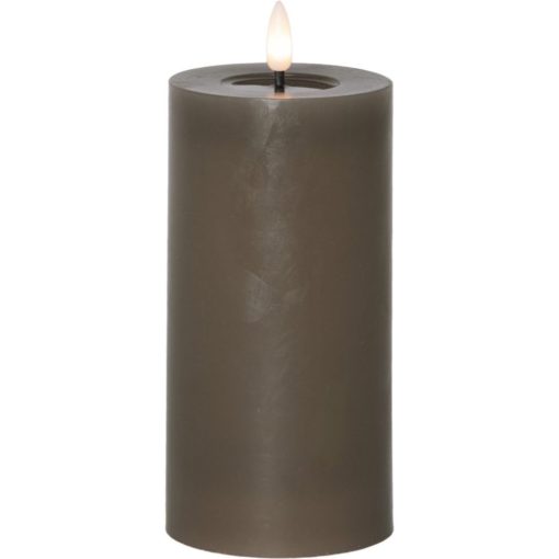 Led-kynttilä 17,5 cm ruskea Flamme Flow