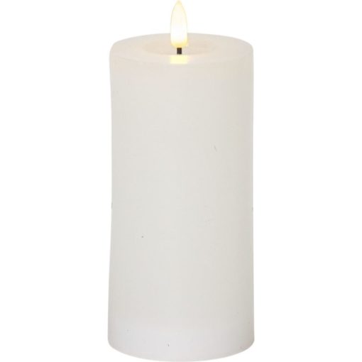 Led-kynttilä 17,5 cm valkoinen Flamme Flow