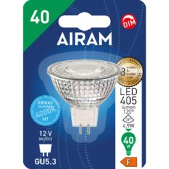 Led lamppu Gu5,3 12V Dim 405Lm