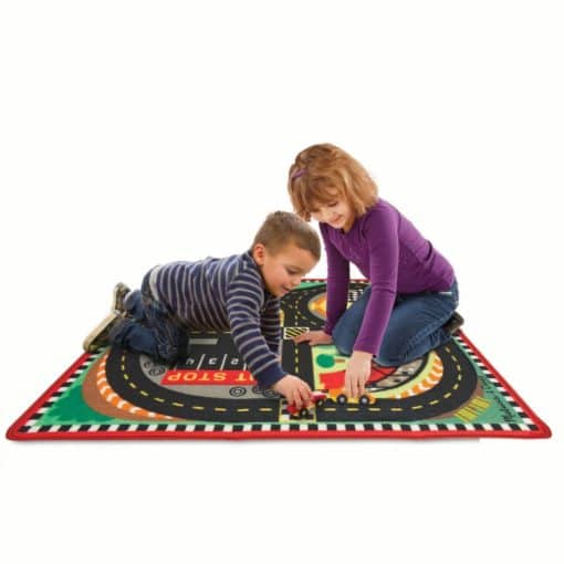 Liikennematto Melissa & Doug ralli + 4 autoa - Image 2