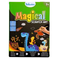 Magical Scratch Art Skillmatics raaputuskuvat dinosaurukset